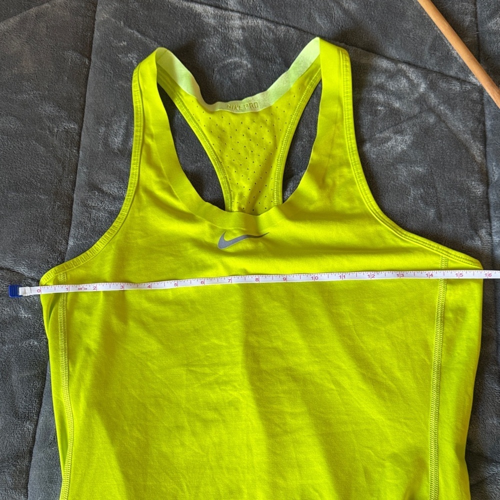 Nike Women's Bright Yellow Tank Top - Picture 6 of 7